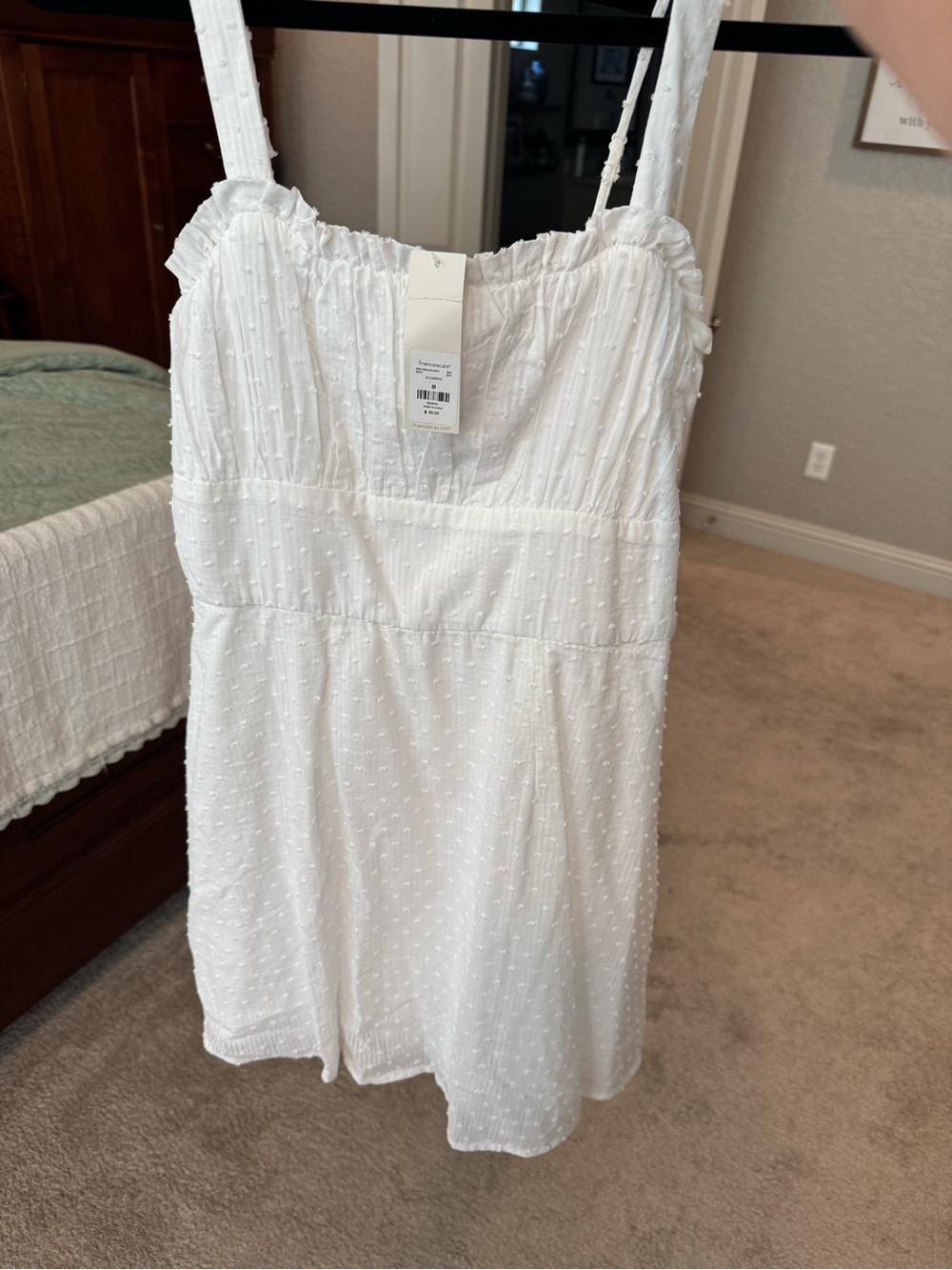 White mini dress